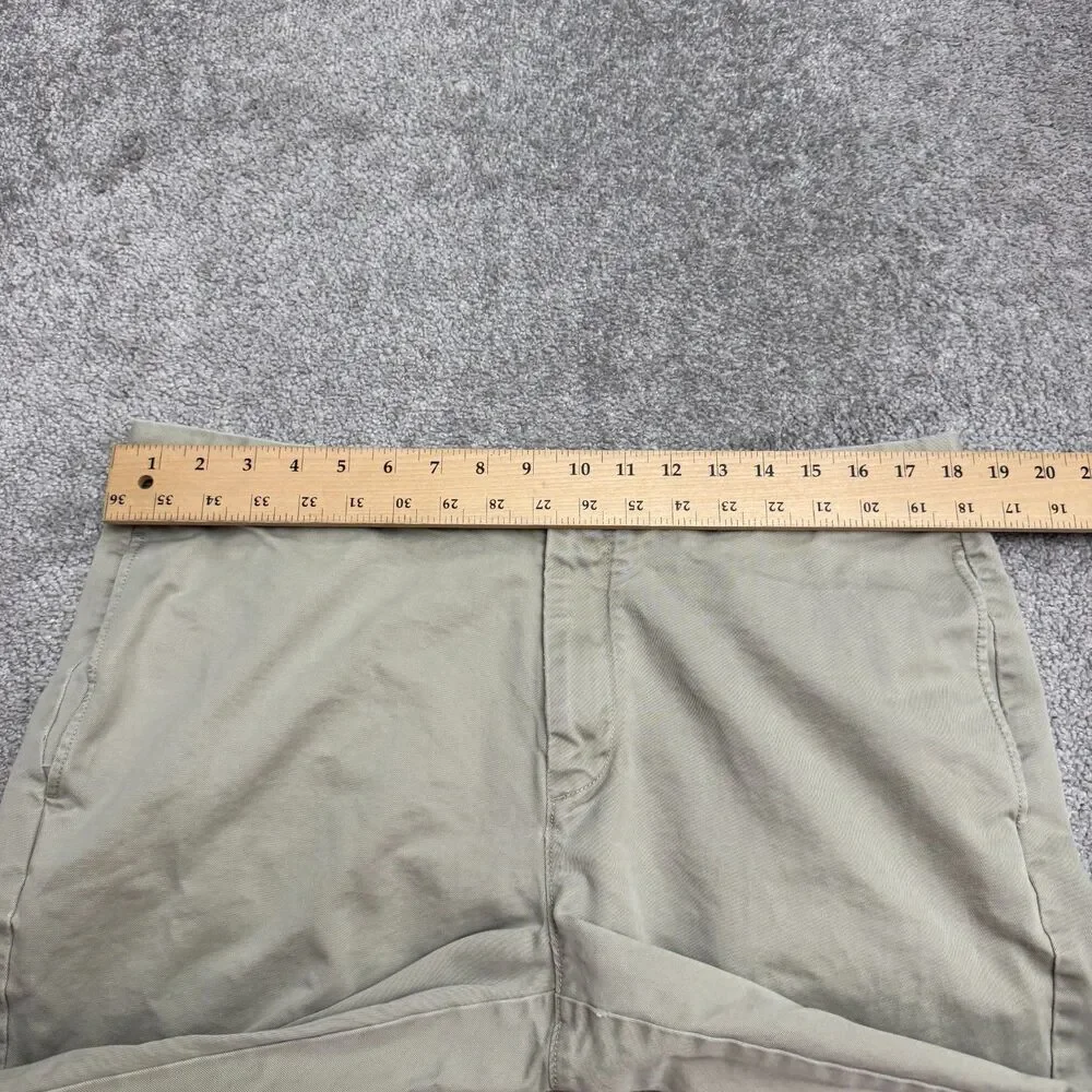 J.Crew Essential Chino Pants Mens 36W Khaki Tan Cotton Straight Leg Casual